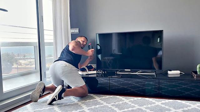 The Cable Guy Gets Some Action