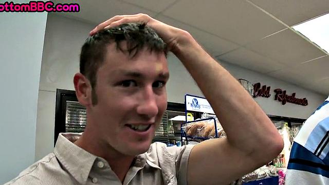 Nubian stud gets fucked in public store till cum