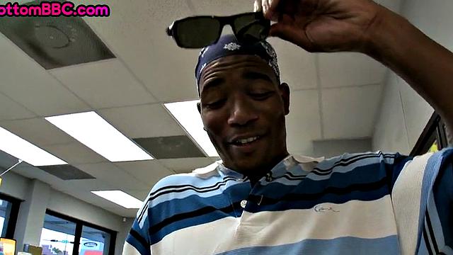 Nubian stud gets fucked in public store till cum