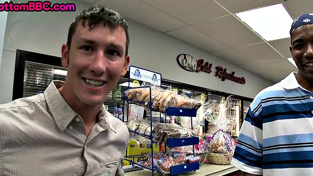 Nubian stud gets fucked in public store till cum