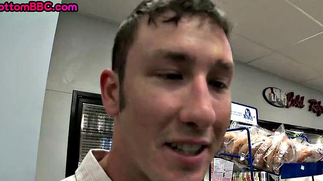 Nubian stud gets fucked in public store till cum