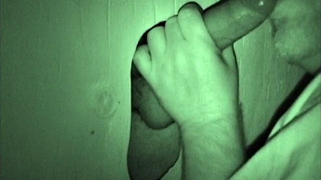 Using a night vision camera, Bob records a glory hole session of him sucking off Walter. It doesn't take long for Bob to suck that limp dick until it's rock hard.