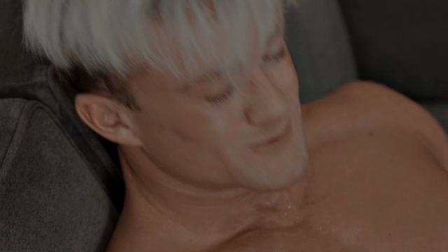 Solo eager jock jerks till cumshot after workout