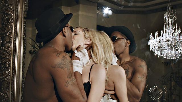 Blonde and Black Cock