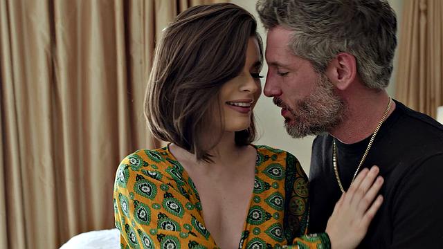 UP CLOSE - Natural Beauty Dharma Jones Makes DILF Cum On Her Ass During RAW SEX