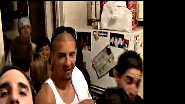 Naughty party girl with blonde hair fucked doggystyle by lucky dude