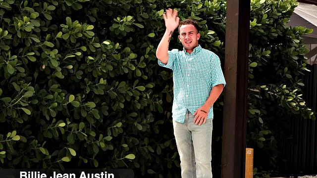 Stacked wife Billie Jean sucks and fucks son's friend outdoors