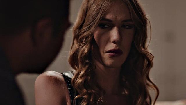 Trans drilled after sucking in erotic couple