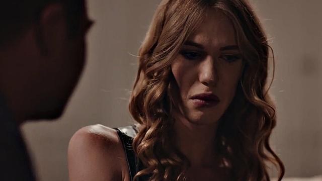 Trans drilled after sucking in erotic couple