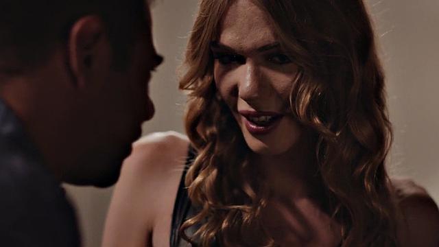 Trans drilled after sucking in erotic couple