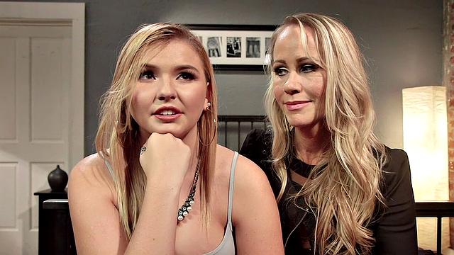 Face strapon lez serves lezdom MILF for pussyride