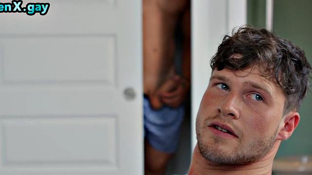 Gay man rimmed and bareback fucked by boyfriend in asshole