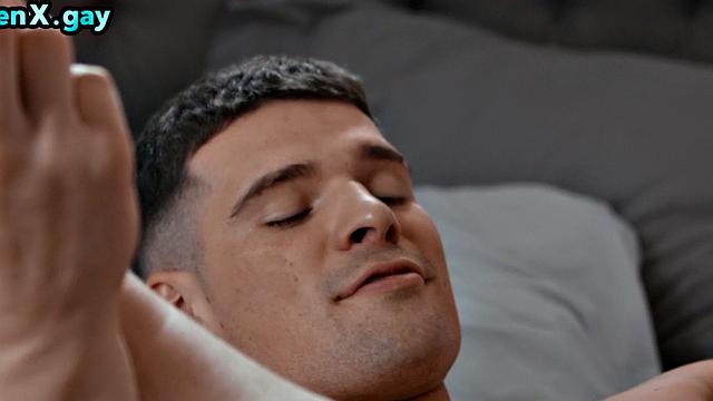 Gay man rimmed and bareback fucked by boyfriend in asshole