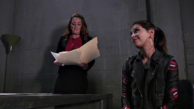 Lesbian babes in lingerie enjoy anal while toying ass