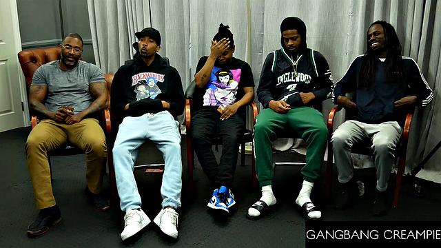 GangbangCreampie - Busty Redhead Gangbanged And Deepthroated Hard