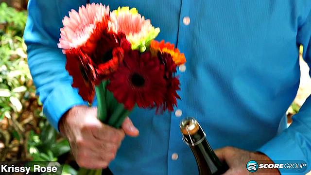 Big-titted Krissy makes a cuckold of hubby