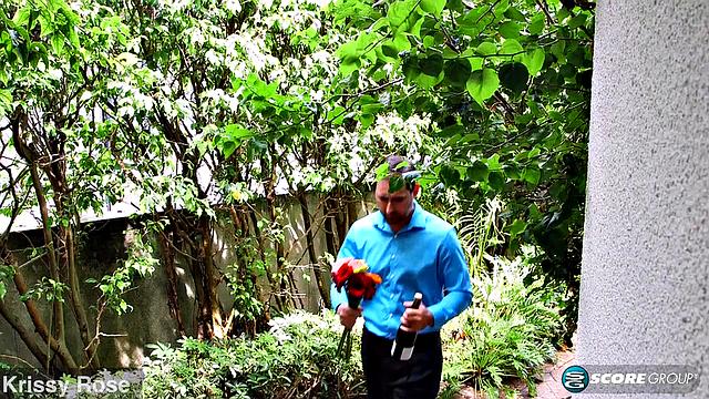 Big-titted Krissy makes a cuckold of hubby