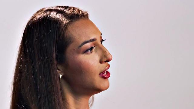 Tall babe in solo masturbation