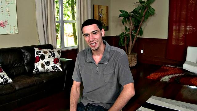 Brunette with small tits and pierced nipples enjoys outdoor thong play with a toy