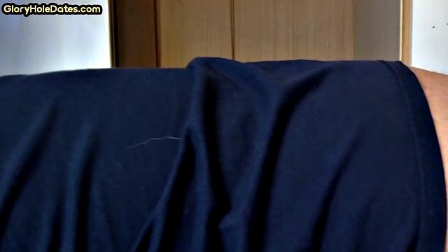 Mature gloryhole lover gives deepthroat treat