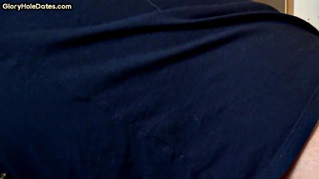 Mature gloryhole lover gives deepthroat treat