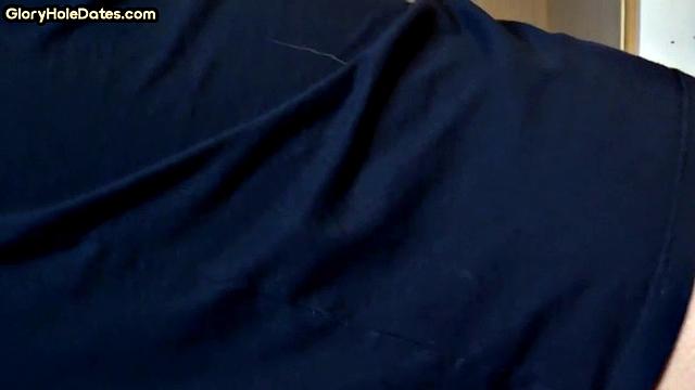 Mature gloryhole lover gives deepthroat treat