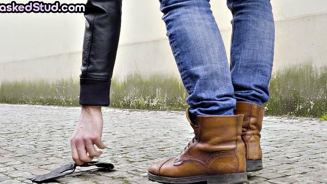 Straight hung model solo masturbation