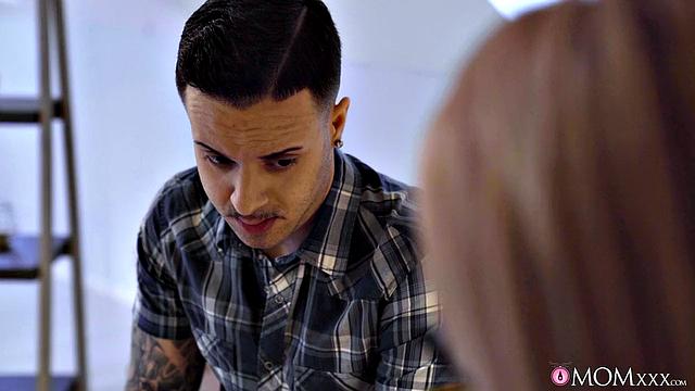 Big Tits MILF and Student