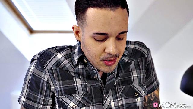 Big Tits MILF and Student