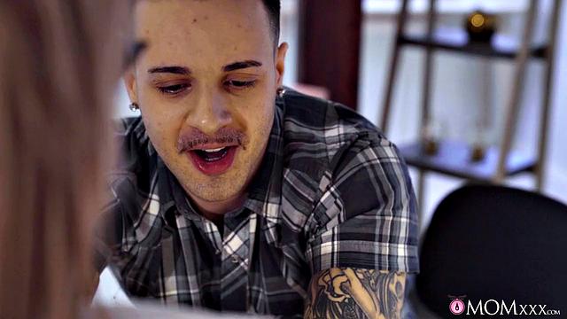 Big Tits MILF and Student