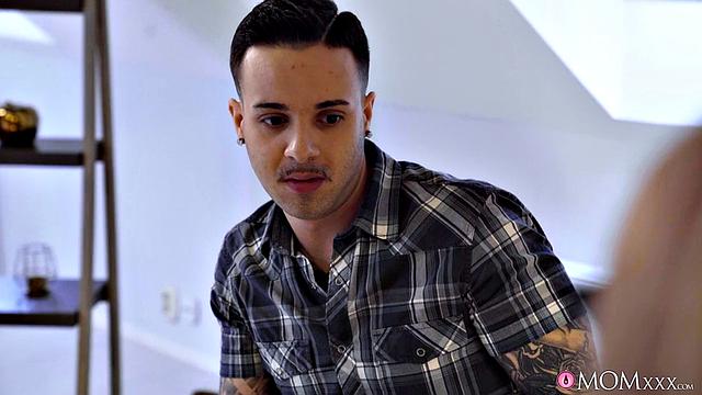 Big Tits MILF and Student