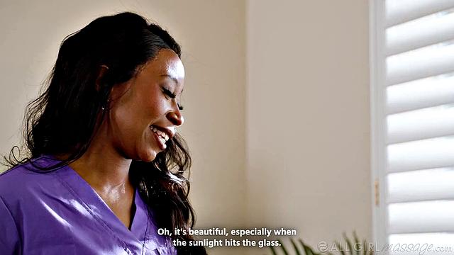 ALL GIRL MASSAGE - Mocha Menage Lets The Rubdown Turn Into Intense Interracial Sex