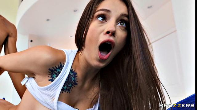 Naughty Wife wets shirt