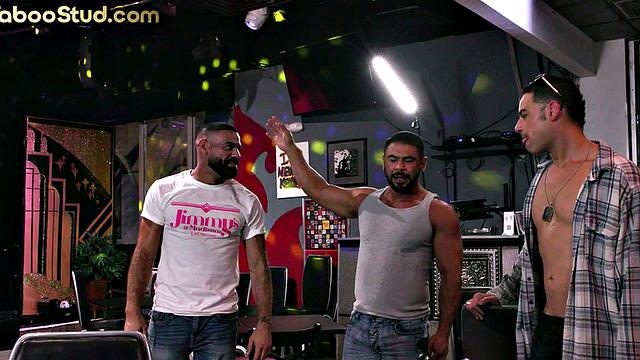 Taboo jock fucks stepbrother outdoors by swimming pool