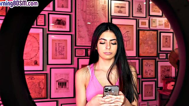 BDSM bae fucked by huge dick in wet pussy