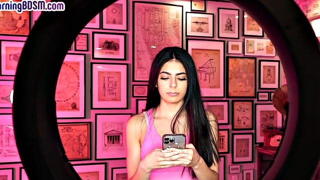 BDSM bae fucked by huge dick in wet pussy