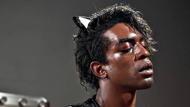 IR fisted gay fucked in cosplay by barebacking Black BF