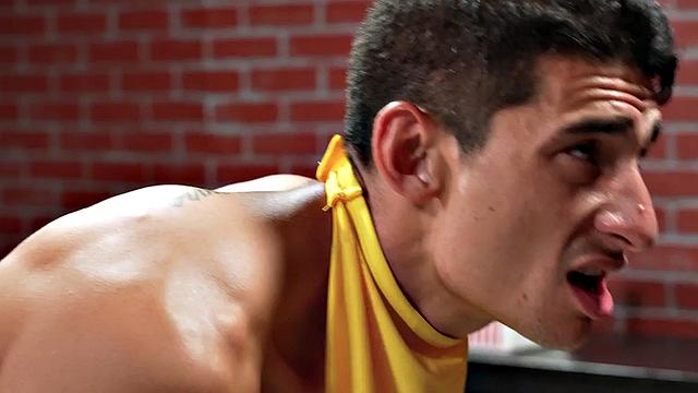 IR fisted gay fucked in cosplay by barebacking Black BF