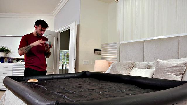 NURU MASSAGE - Cute Ebony Ameena Green Gives Her First NURU And It's VERY Naughty