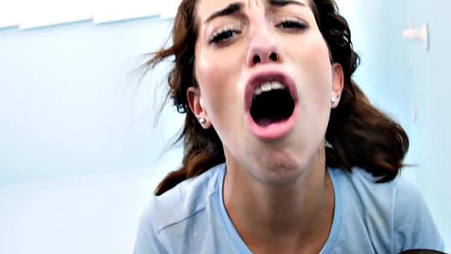 Facialized petite French teen with big black cock