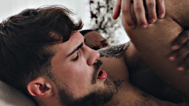 BBC Jock pounds Latin stud after sucking his cock