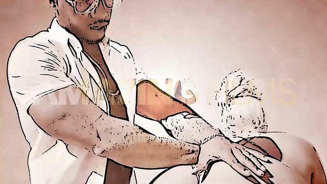 cumming on Trixi's thick ass