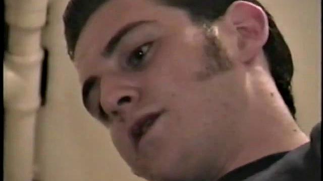 This scene effectively creates the illusion of sneaking up on a dude jacking off. Donatello spreads his porn magazine on the washer and gets down to business.