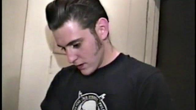 This scene effectively creates the illusion of sneaking up on a dude jacking off. Donatello spreads his porn magazine on the washer and gets down to business.