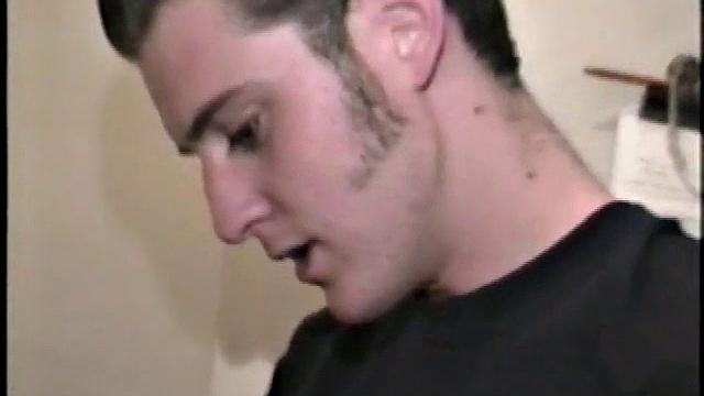 This scene effectively creates the illusion of sneaking up on a dude jacking off. Donatello spreads his porn magazine on the washer and gets down to business.