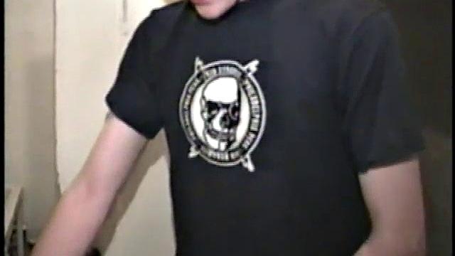 This scene effectively creates the illusion of sneaking up on a dude jacking off. Donatello spreads his porn magazine on the washer and gets down to business.