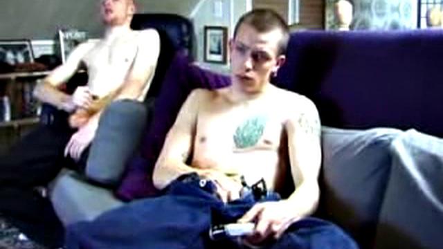 Str8 Tristian and Shane Jerking Off