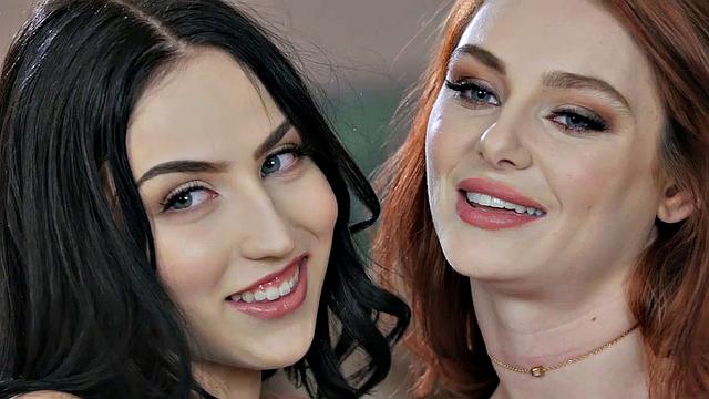 Pussy Licking Action with All-Natural Hotties Lacy Lennon and Jade Baker