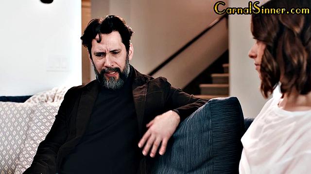 Sweet babe pussypounded by DILF