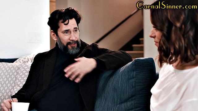 Sweet babe pussypounded by DILF